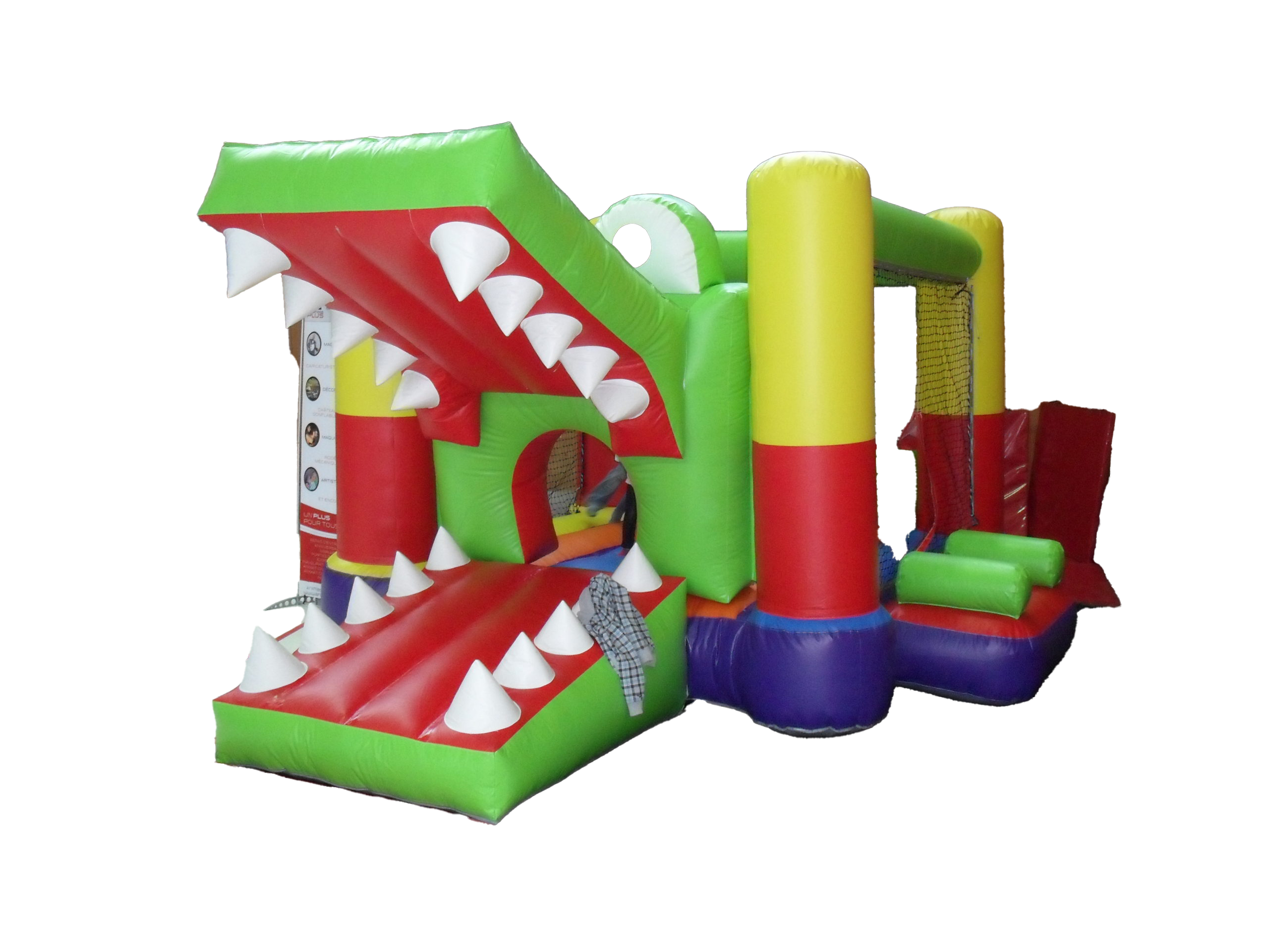 Château Gonflable "Croco" avec Toboggan 🐊