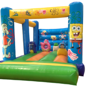 🧽 Château Gonflable « Bob l’Éponge » – Plongez dans Bikini Bottom ! 🌊