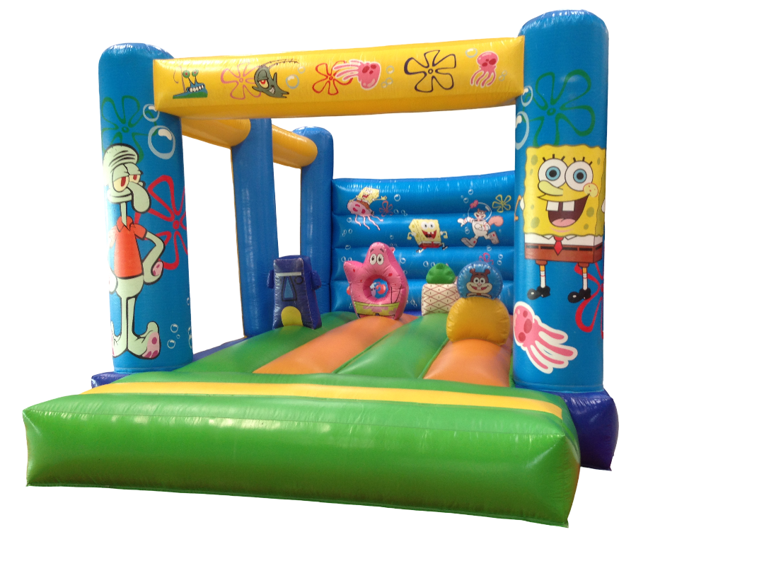 🧽 Château Gonflable « Bob l’Éponge » – Plongez dans Bikini Bottom ! 🌊